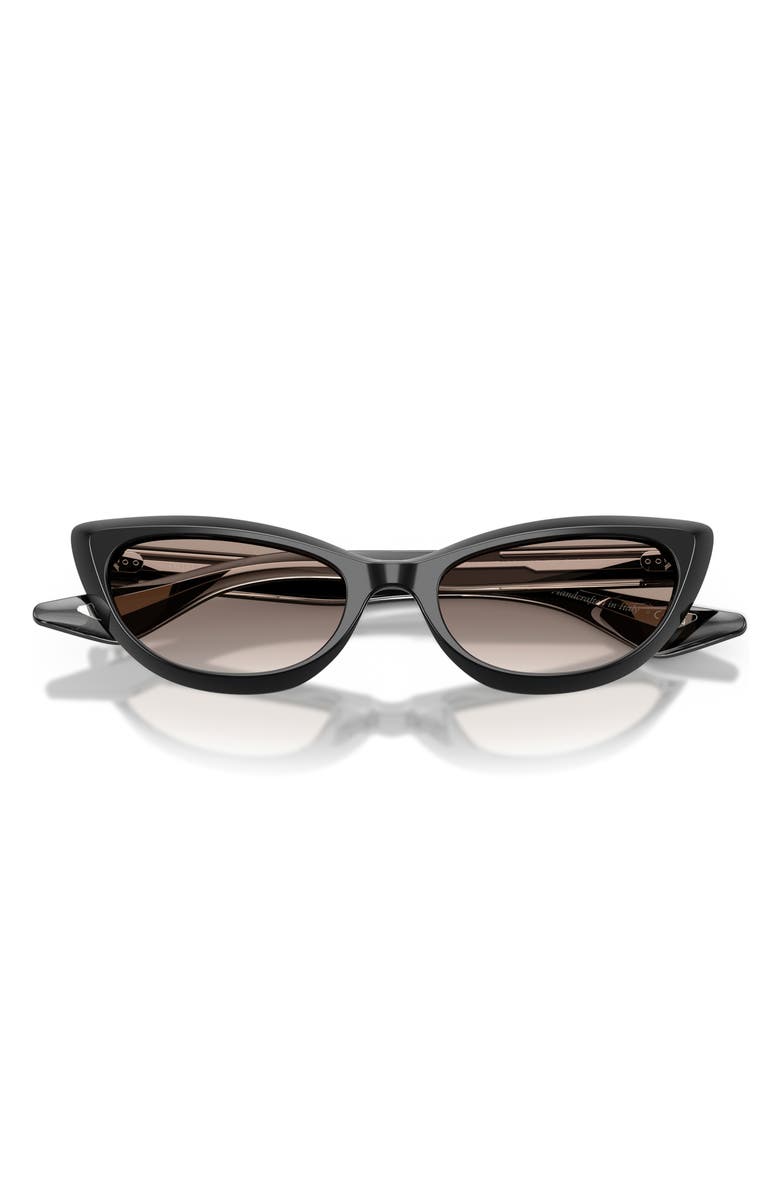 Oliver Peoples 53mm Khaite Cat Eye Sunglasses, Alternate, color, Black / Demo Lens