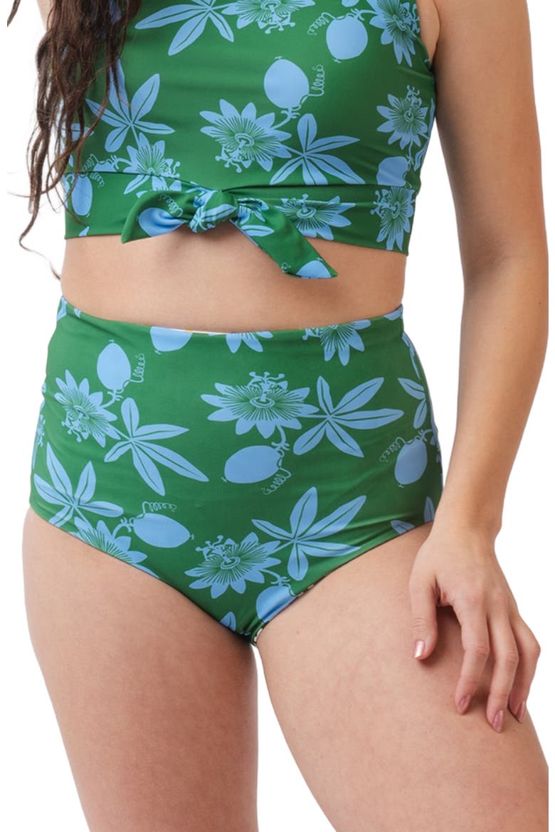 Reversible Ultra High-Waist Bottom, Alternate, color, Passionfruit / Calcada