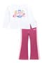 Kids' Floral Graphic T-Shirt & Yoga Pants Set