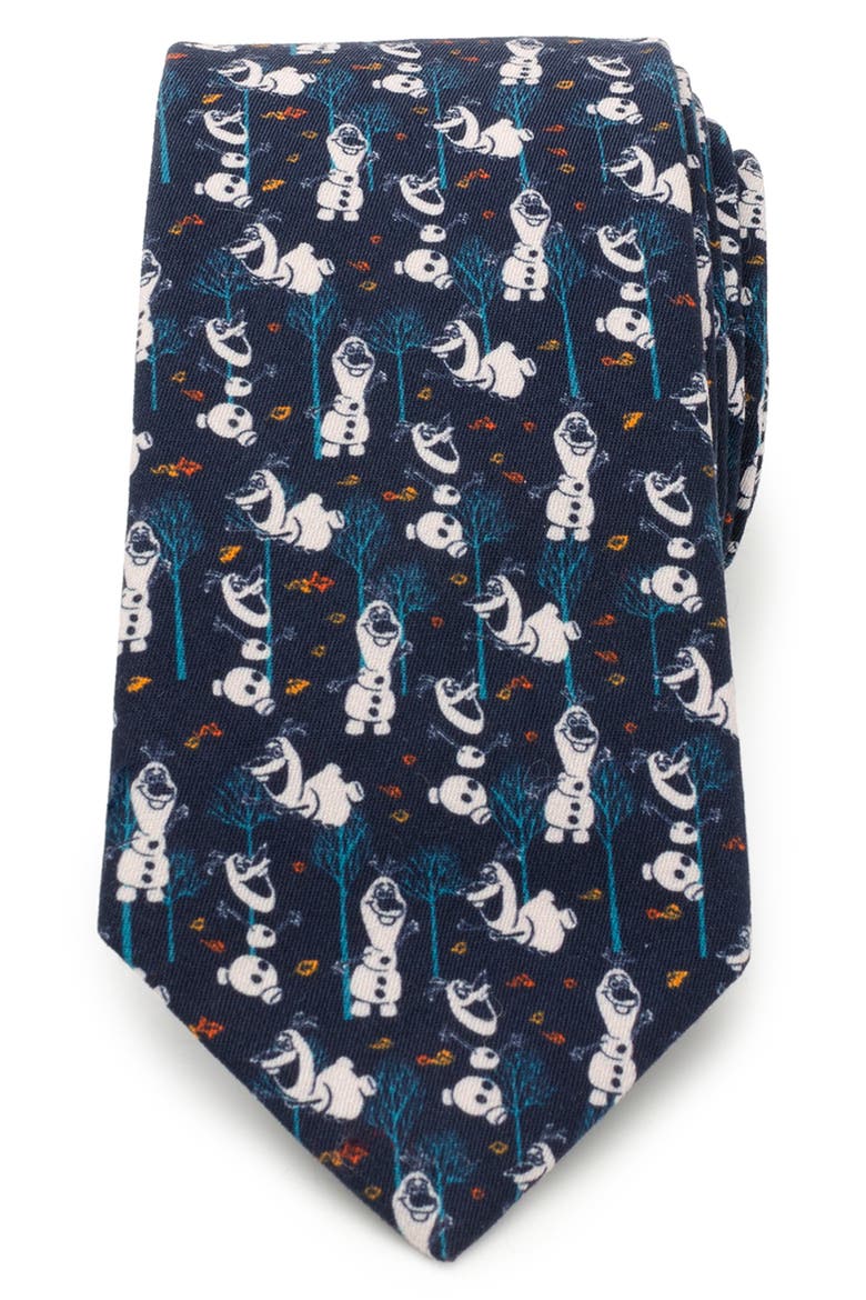 Olaf Cotton Tie, Main, color, NAVY