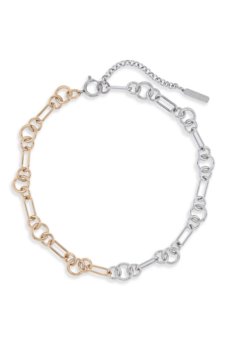 Scott Choker Necklace, Main, color, GOLD N PALLADIUM