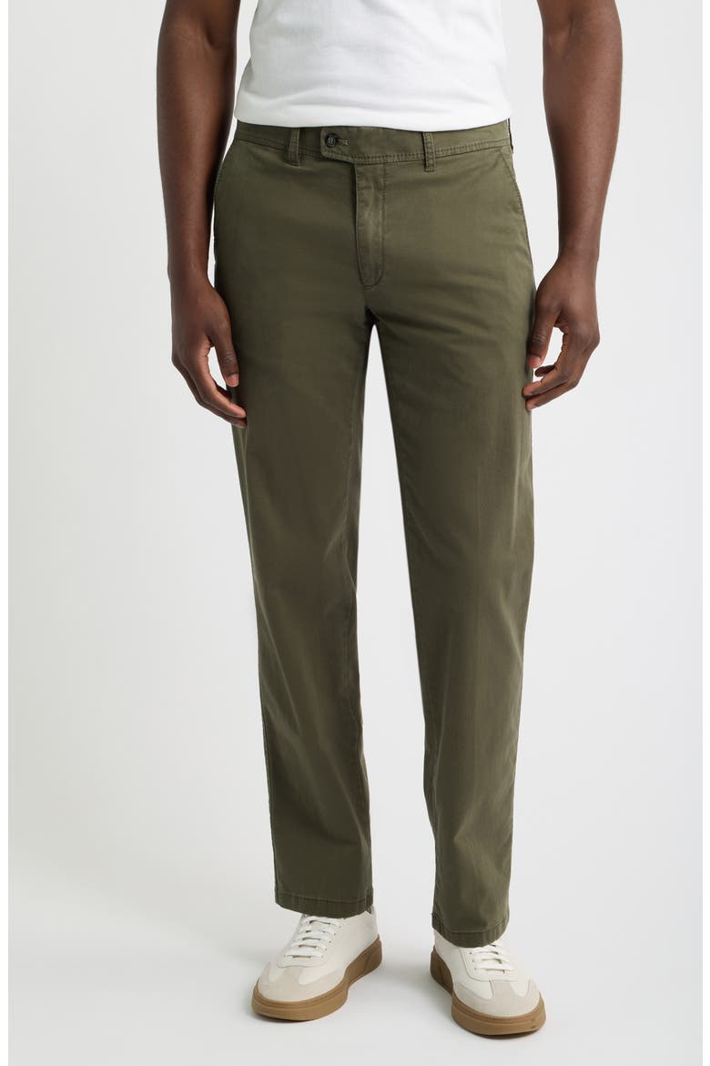 Evans Flat Front Straight Leg Chinos, Main, color, OLIVE