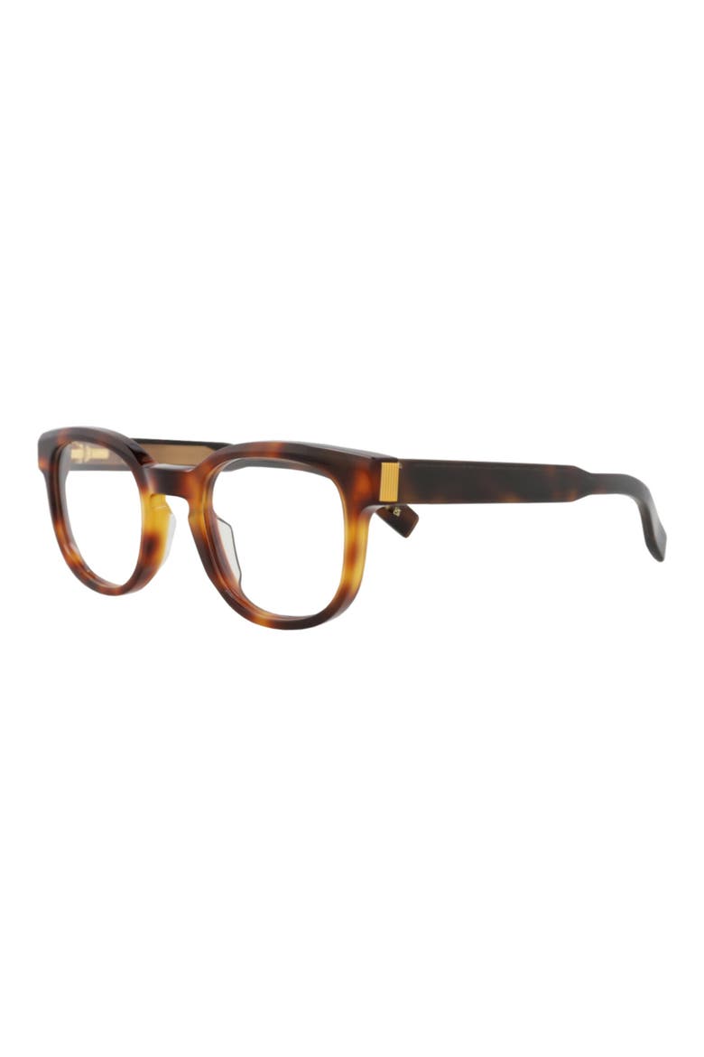 Novelty 49mm Oval Optical Glasses, Alternate, color, HAVANA HAVANA TRANSPARENT