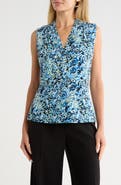 Calvin Klein V-Neck Sleeveless Jersey Top