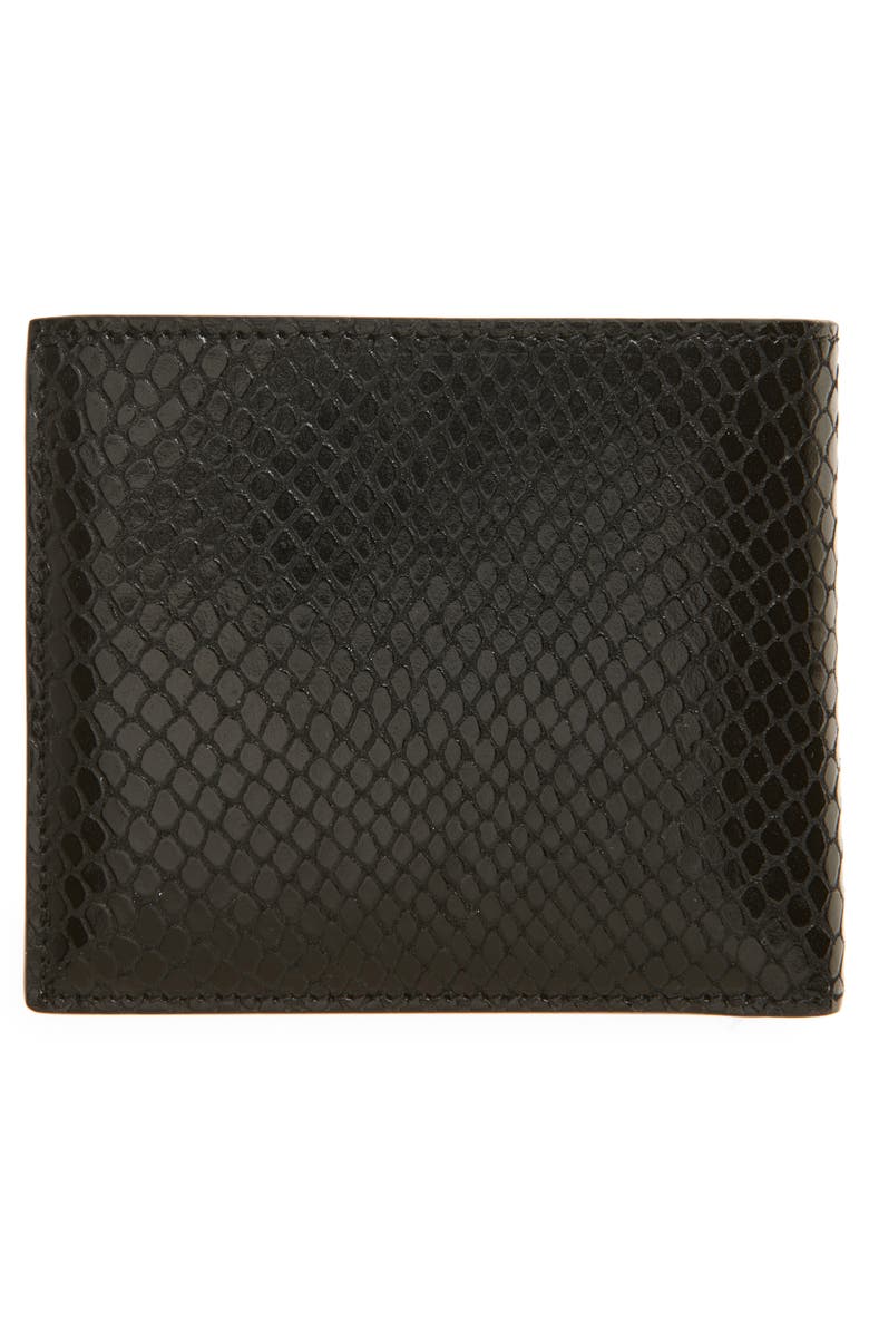 TOM FORD T-Line Python Embossed Leather Bifold Wallet, Alternate, color,