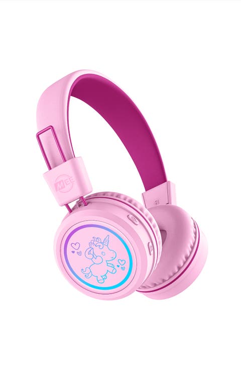 KidJamz KJ55BT Bluetooth Wireless Headphones for Kids w/ LED Lights