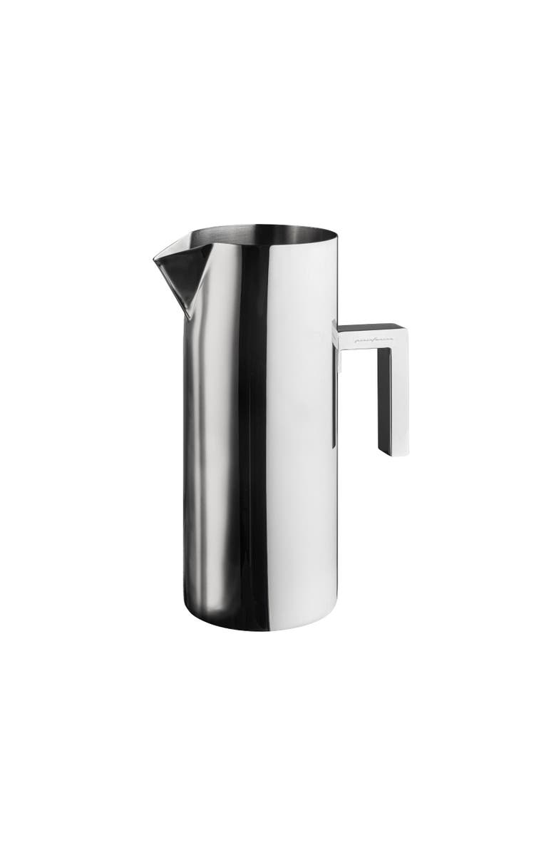 Mepra Stile By Pininfarina Water Pitcher, Main, color, Silver