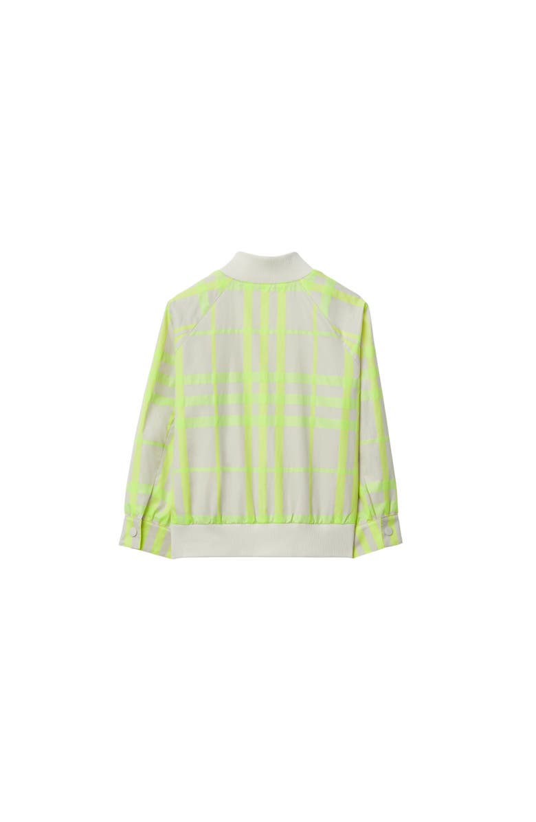 Burberry Check Cotton Blend Bomber Jacket, Alternate, color, 