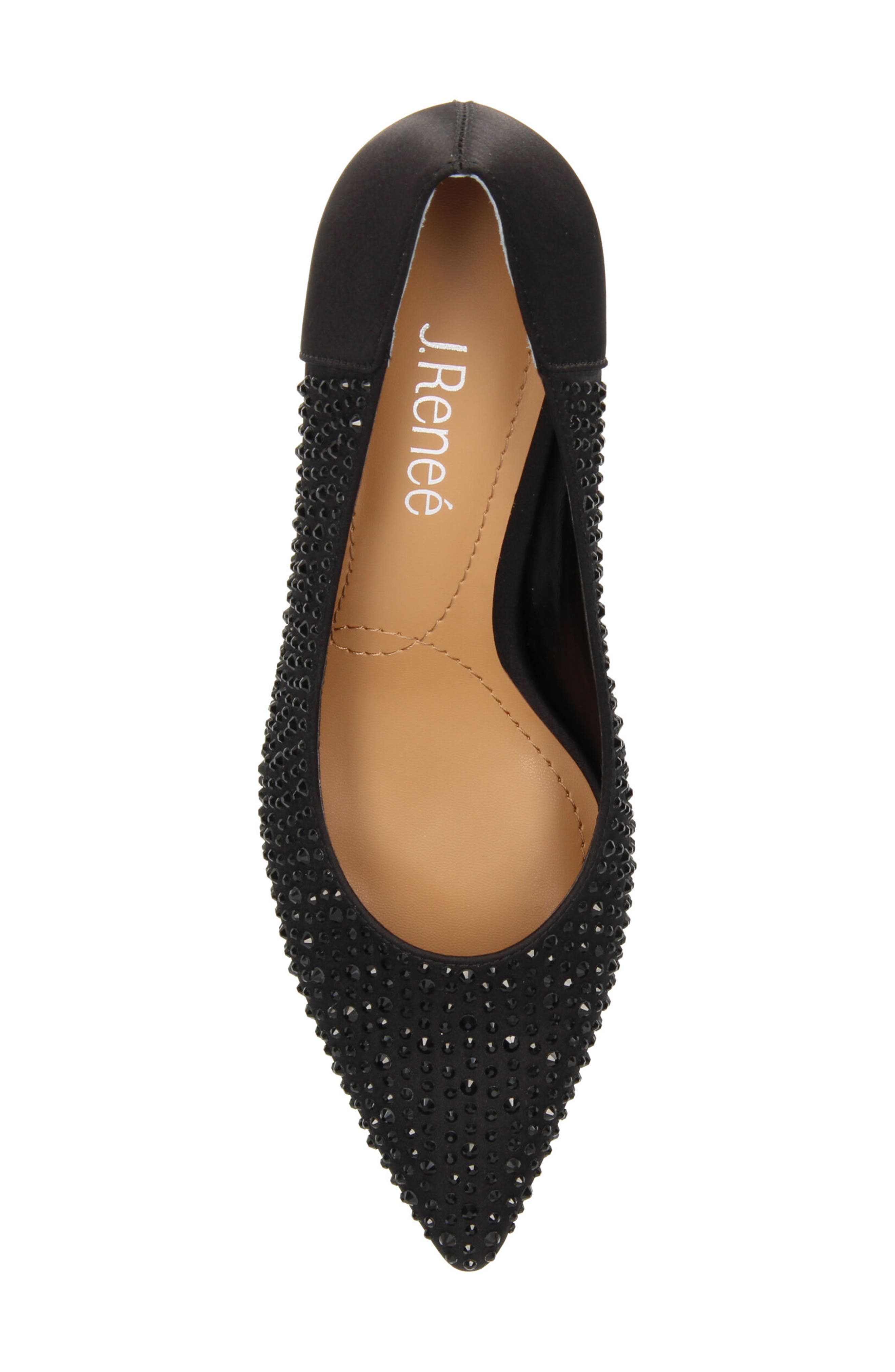 J. Reneé Rishna Crystal Embellished Pointed Toe Pump, Alternate, color, 