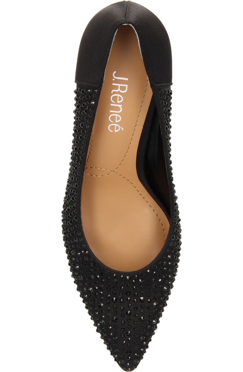 J. Reneé Rishna Crystal Embellished Pointed Toe Pump, Alternate, color,