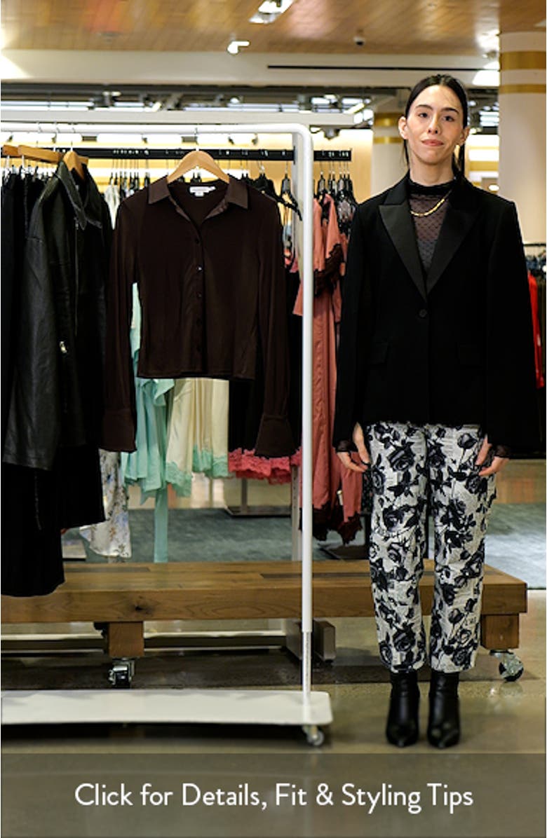 Flare Cuff Jersey Matte Button-Up Shirt, sales video thumbnail