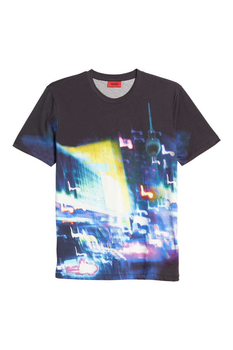 Ducy Graphic Tee, Alternate, color, BLACK