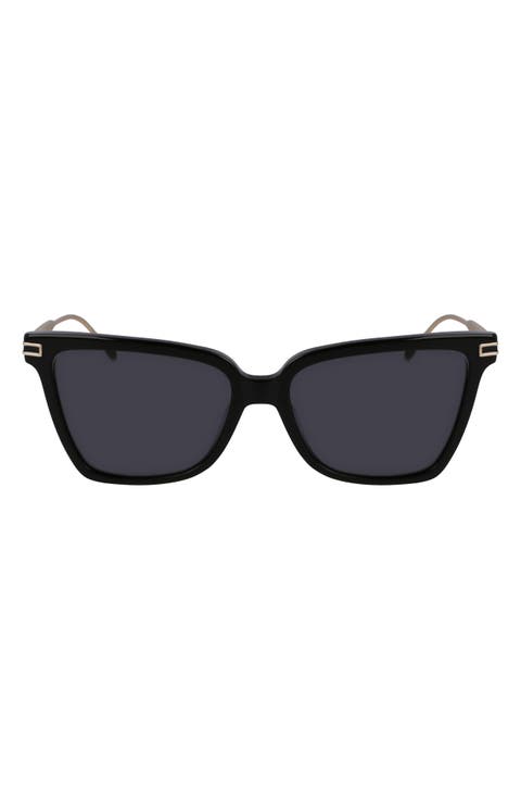 Gancini 56mm Butterfly Sunglasses