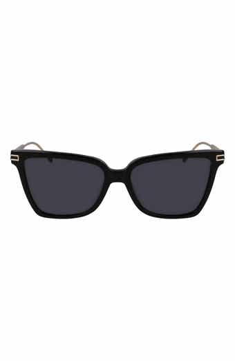 FERRAGAMO Gancini 56mm Butterfly Sunglasses