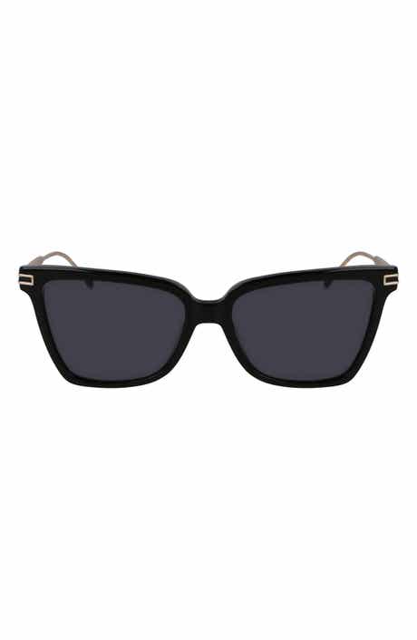 FERRAGAMO Gancini 56mm Butterfly Sunglasses
