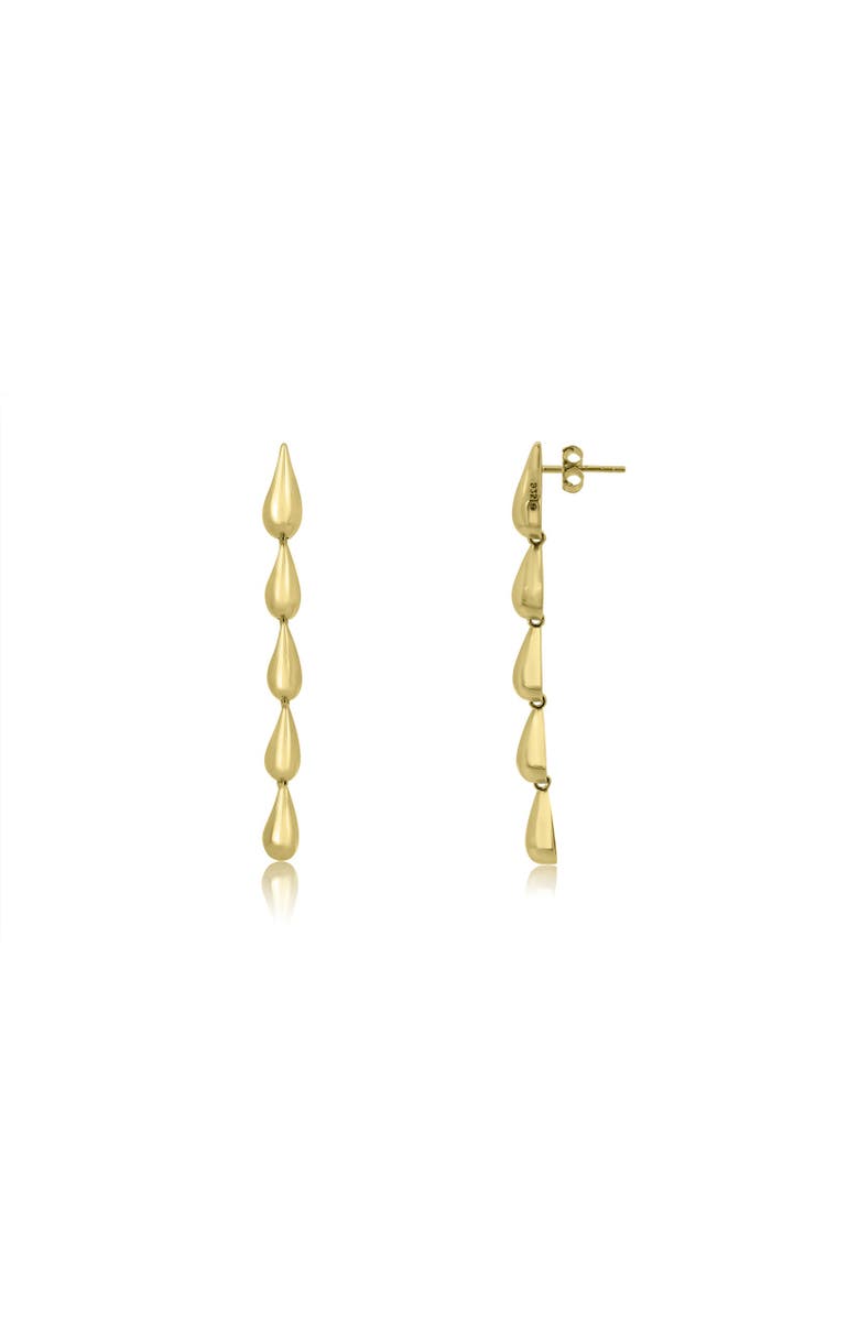 The Lovery Fine Jewelry Teardrop Dangle Earrings, Main, color, Gold-Plated Sterling Silver