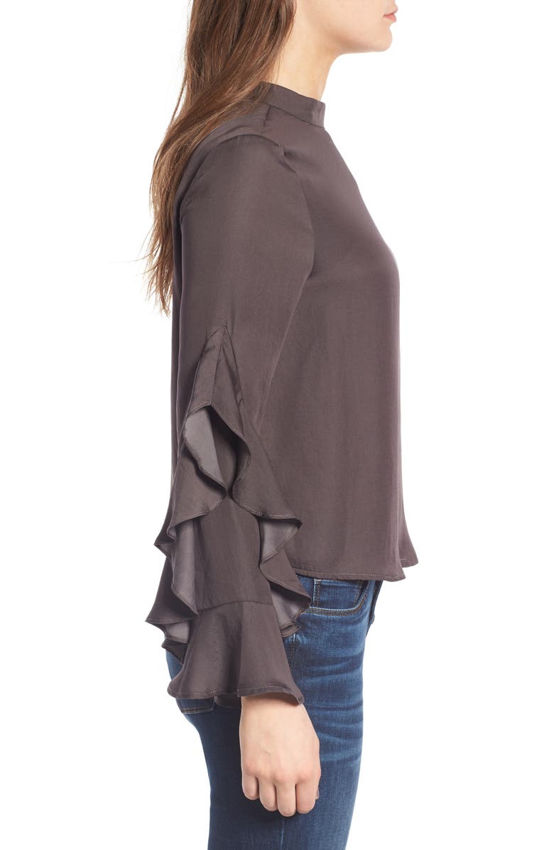 Elodie Ruffle Sleeve Blouse, Alternate, color, 
