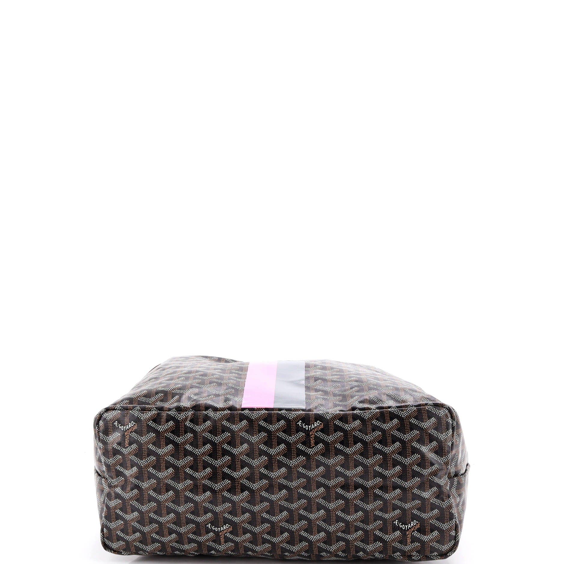 Saint Louis Tote Printed Coated Canvas PM, Alternate, color, Black
