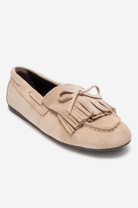 Axeli Leather Tassel Loafer (Women)