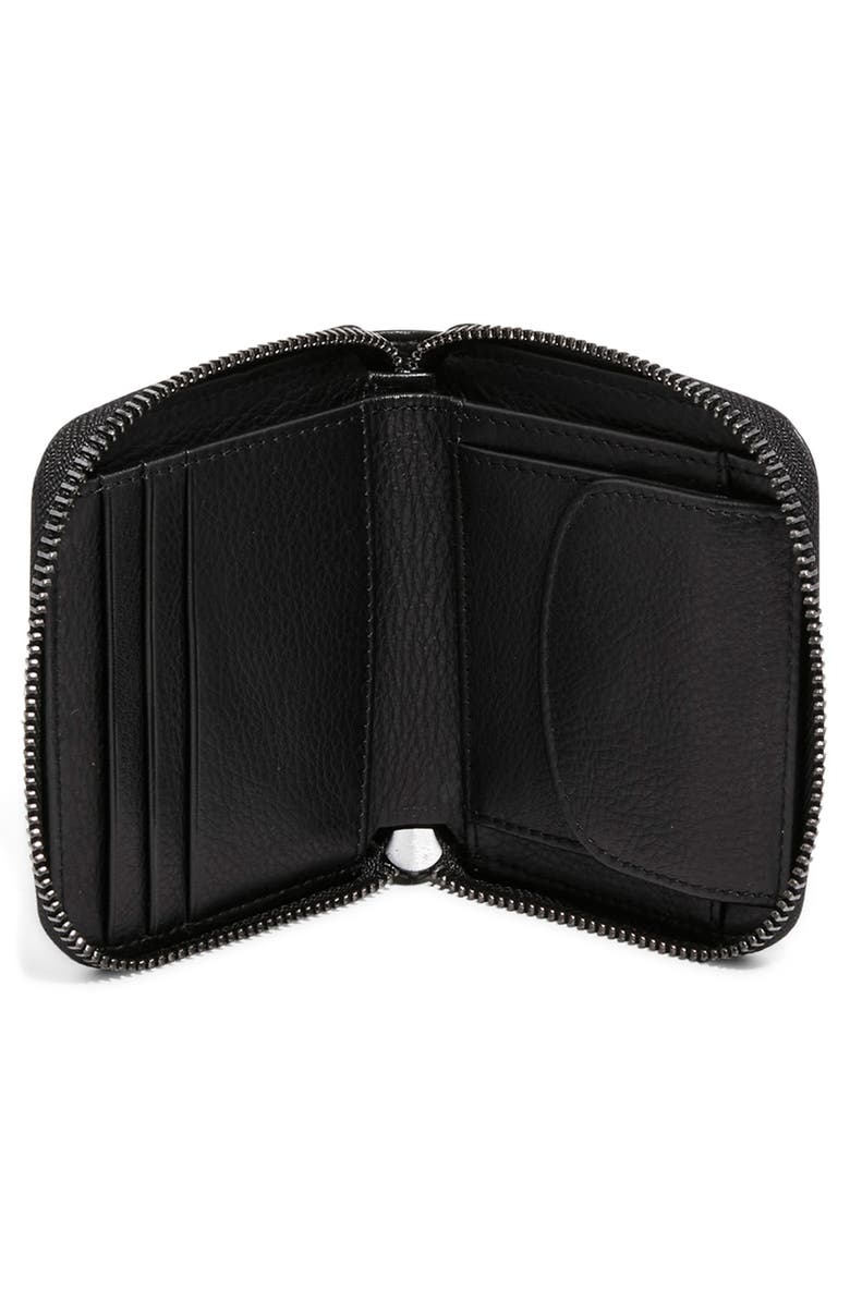 AIMEE Bowery Double Zip Wallet, Alternate, color, Black
