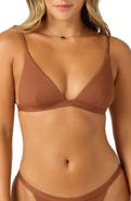 O'Neill Saltwater Solids Ribbed Seaside Triangle Bikini Top