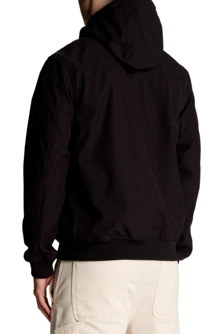 Mesh Back Long Sleeve Softshell Jacket, Alternate, color, Jet Black