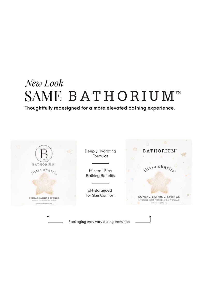 Little Charlie Konjac Bathing Sponge, Alternate, color, NO COLOR