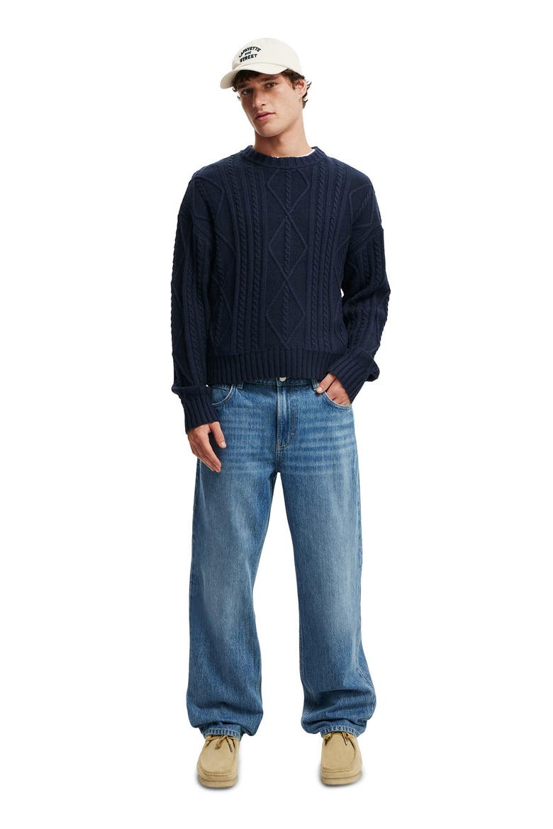 Men's Baggy Jean, Alternate, color, Tidal Blue