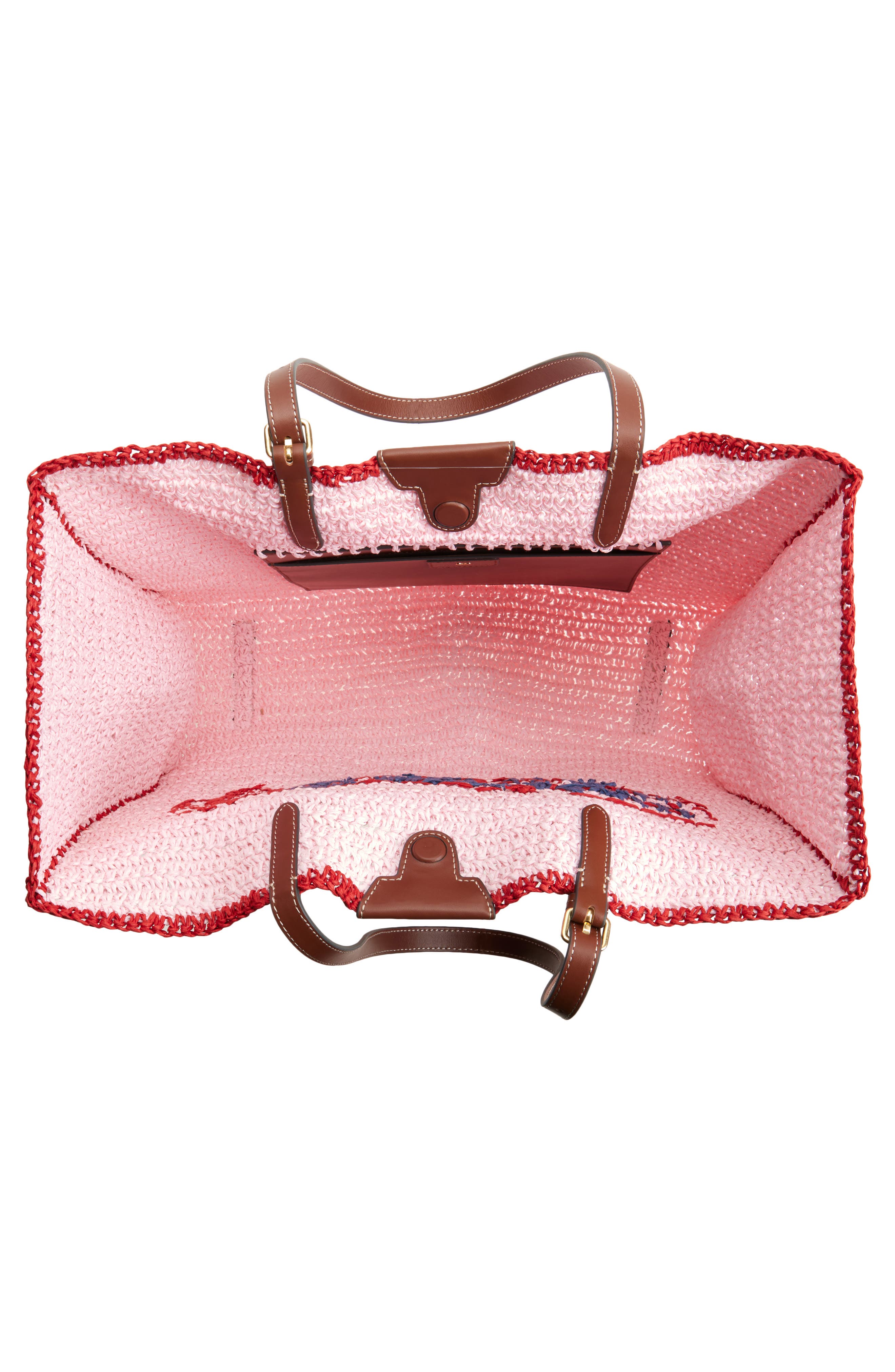 Anya Hindmarch Sweet 
N Low East/West Raffia Tote, Alternate, color, Tuberosa