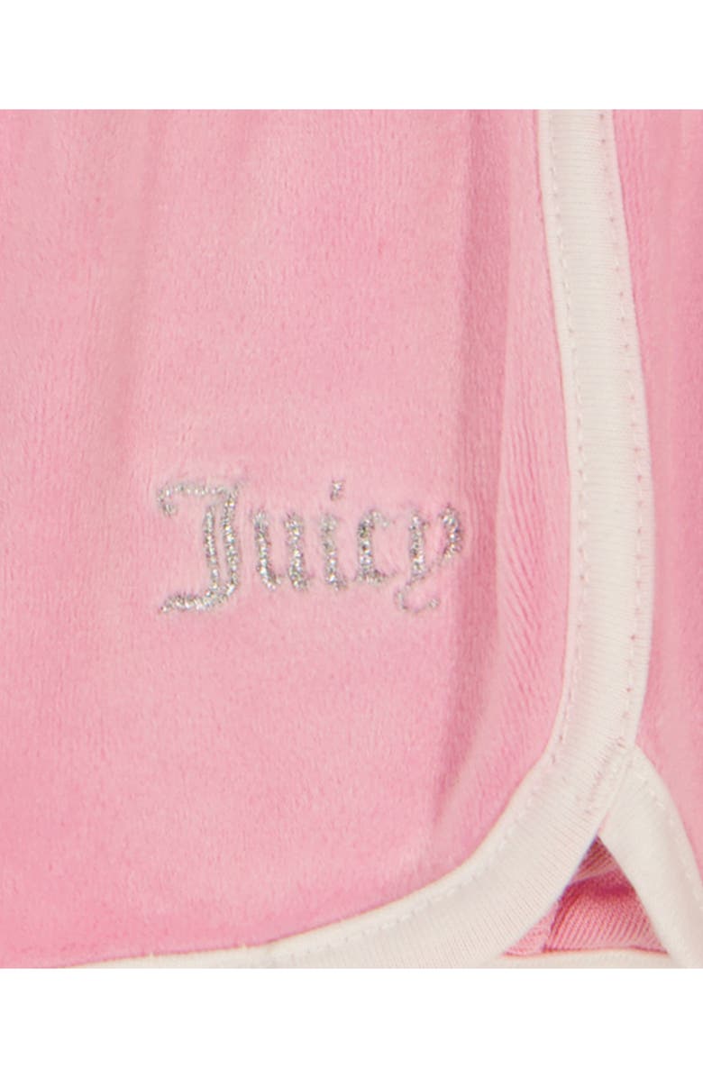 Juicy Couture Kids' Embellished Velour Tank & Shorts Set, Alternate, color, Pink
