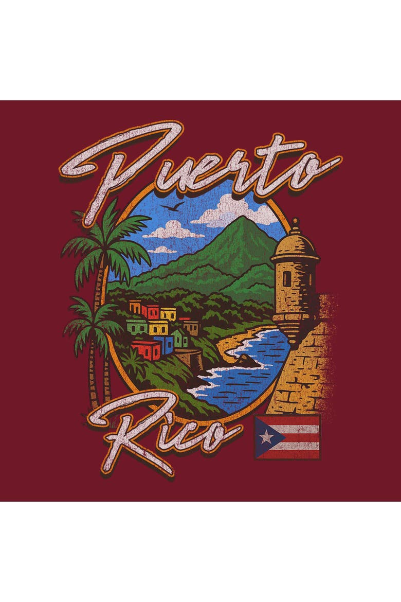 Men's Lost Gods Caribbean Island  Graphic T-Shirt, Alternate, color, Cardinal