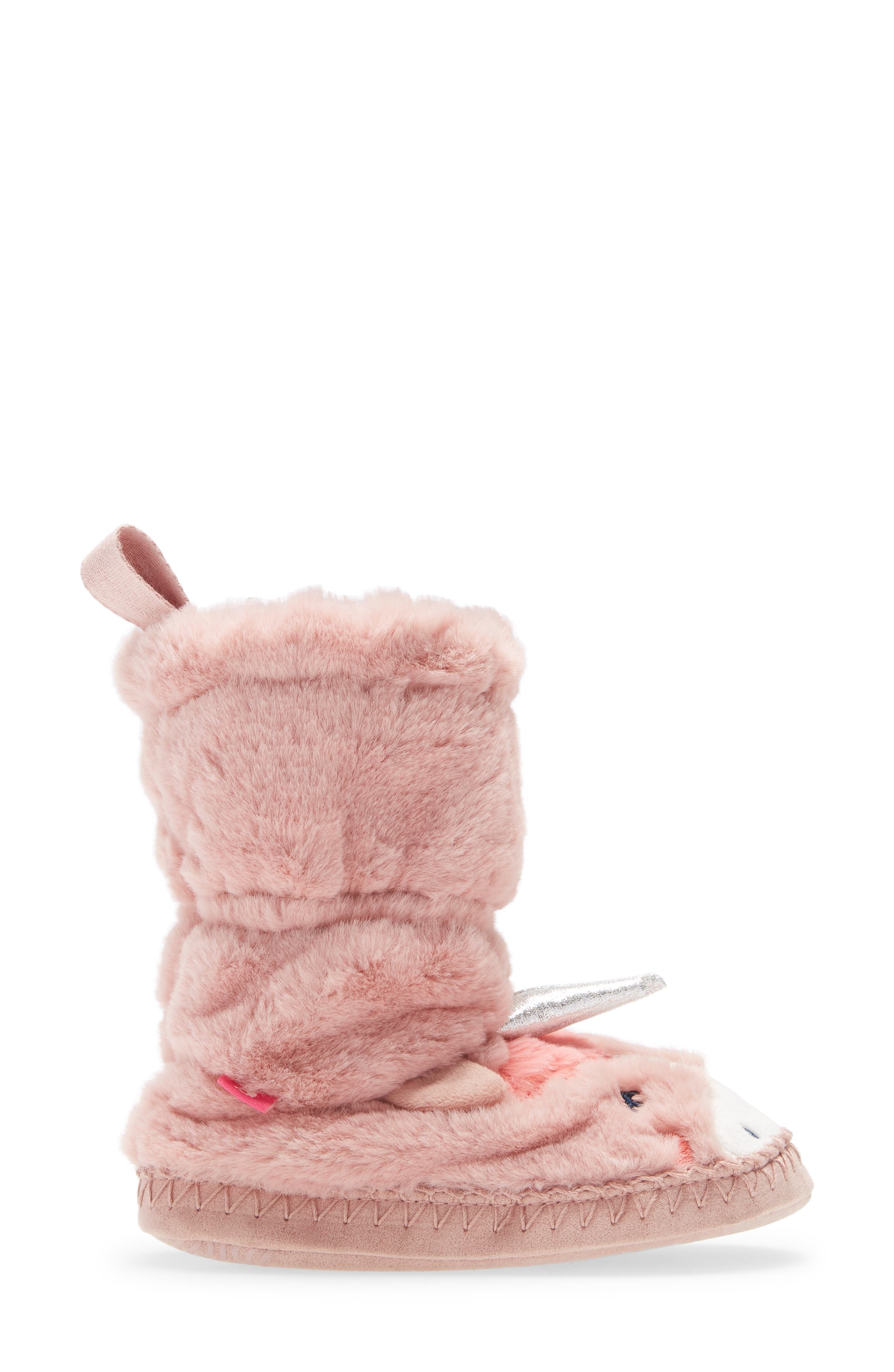 Fuzzy Slipper, Alternate, color, UNICORN