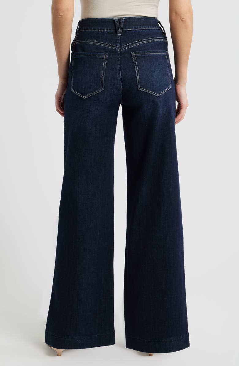 Wit & Wisdom Gracie Skyrise Double Side Seam Wide Leg Jeans, Alternate, color, Indigo Artisanal