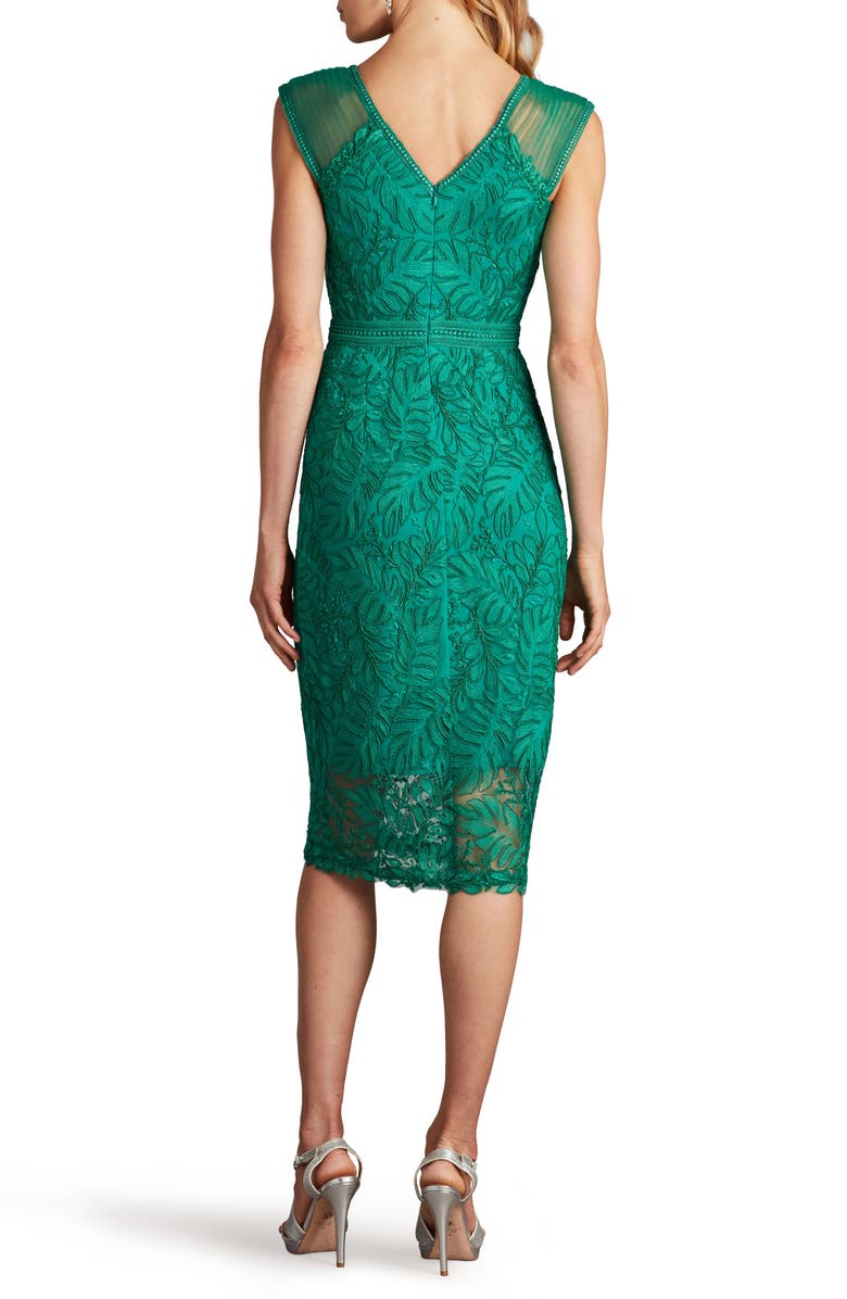 Tadashi Shoji Sleeveless Corded Lace Sheath Cocktail Dress, Alternate, color, 