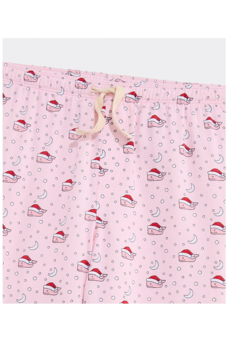 Kids' Plaid Flannel Lounge Pants, Alternate, color, PINK DRINK SANTA