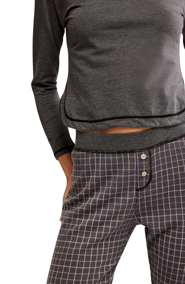 Free People Chill Evening Knit Pajamas, Alternate, color, 