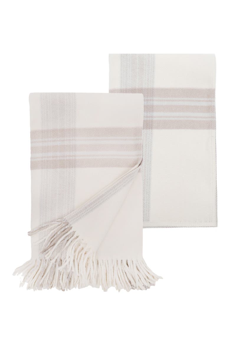 Geneva Bed Blanket, Main, color, IVORY/ TAUPE