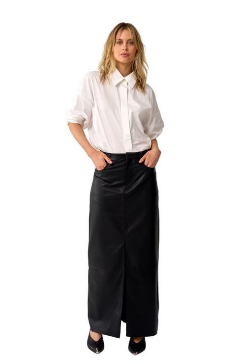 Mercer Leather Maxi Skirt