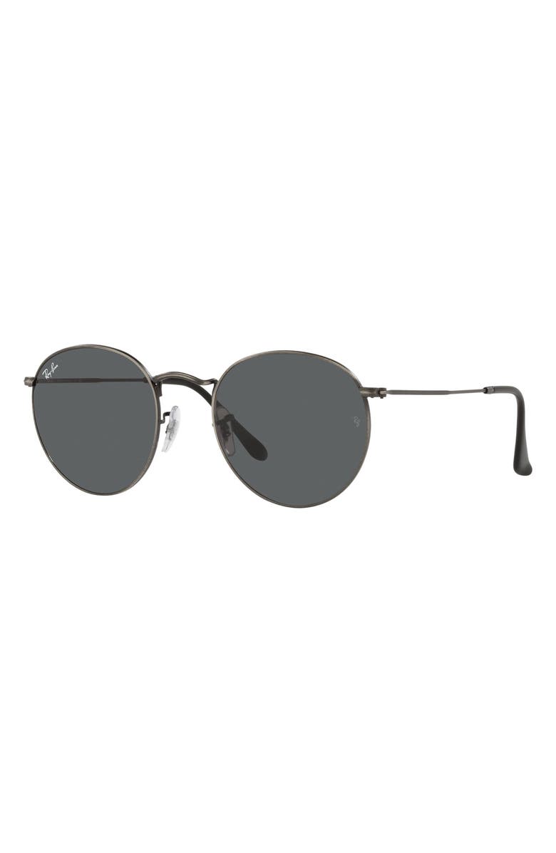 Ray-Ban Icons 53mm Retro Sunglasses, Alternate, color, Antique Gunmetal/ Dark Grey