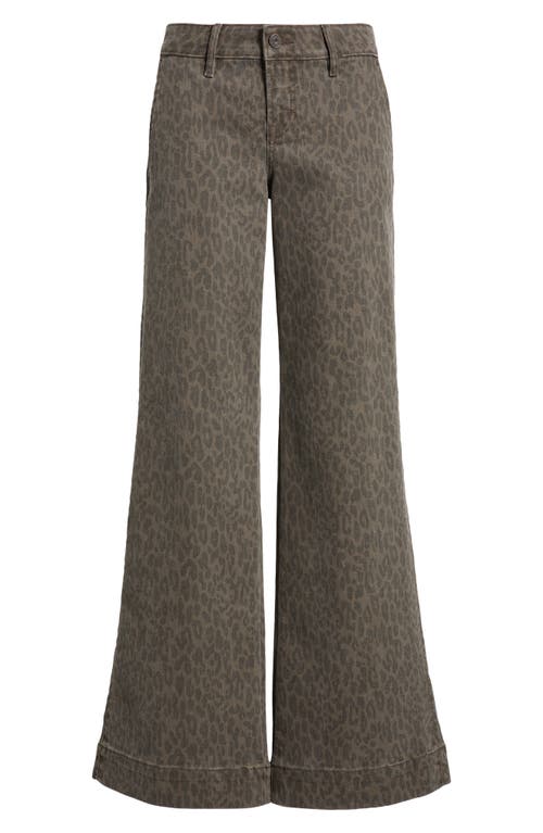 Hidden Jeans High Waist Flare Leg Jeans In Brown