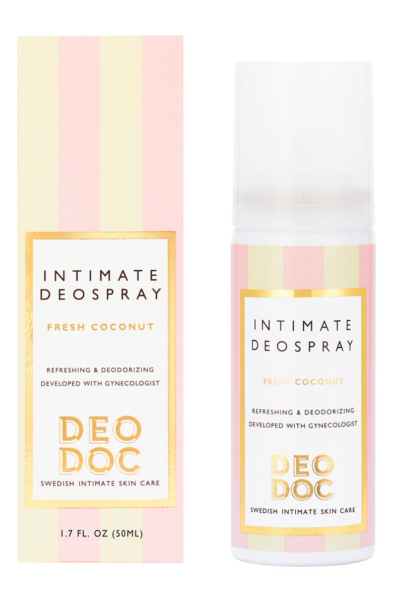 DeoDoc Intimate Deospray, Main, color, Fresh Coconut