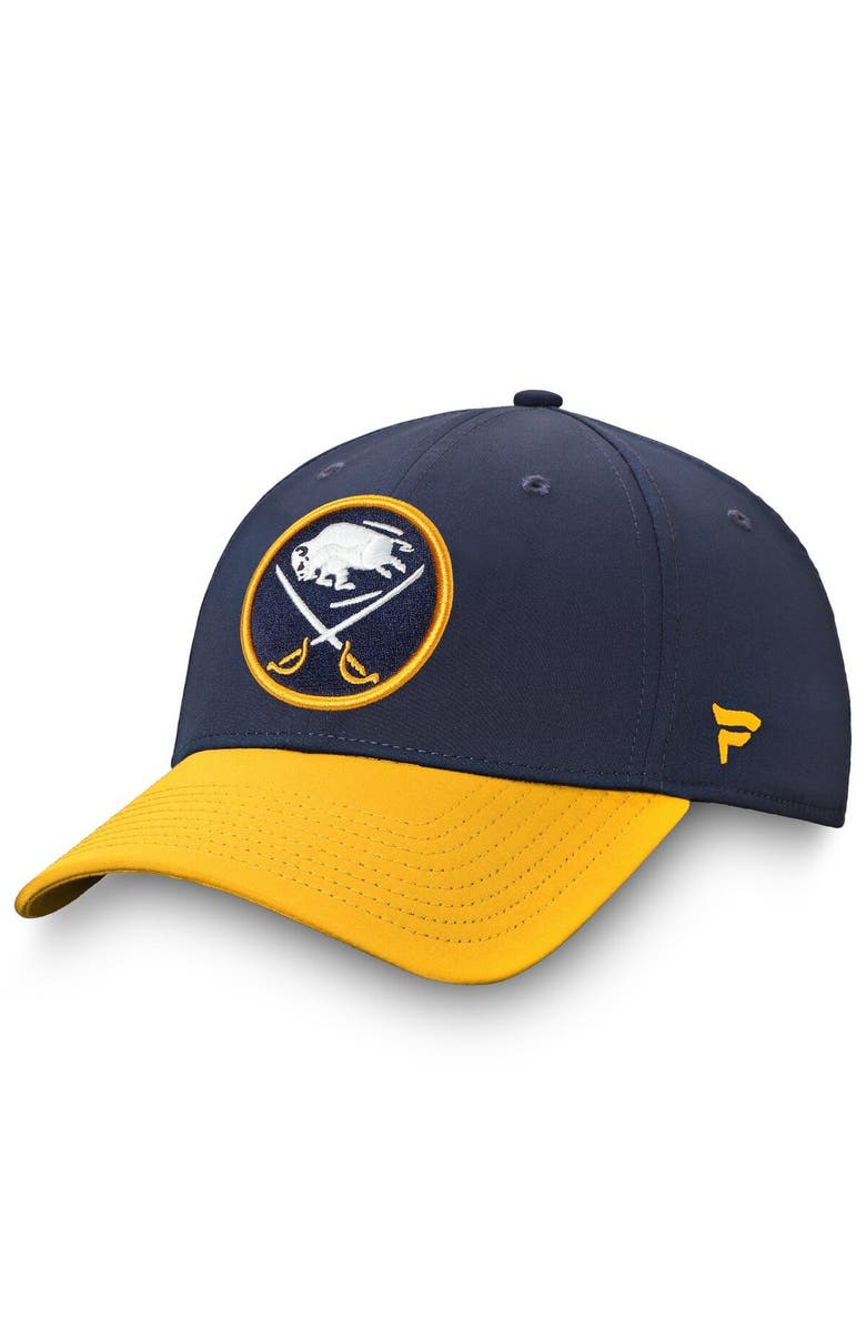 FANATICS Men's Fanatics Branded Navy/Gold Buffalo Sabres Hometown Flex Hat, Main, color, 
