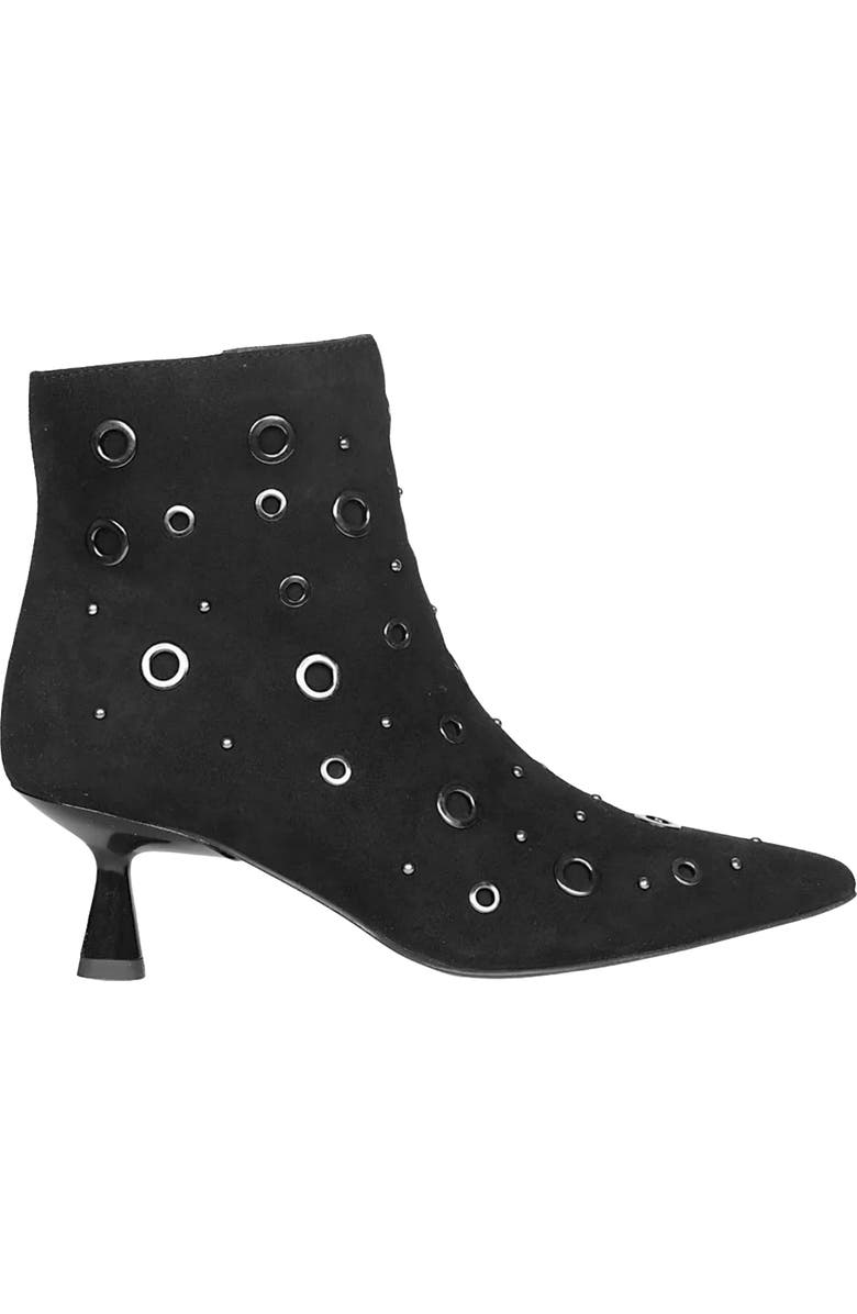 SAINT G Uru Pointed Toe Bootie, Alternate, color, Black Suede