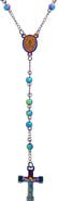 STEELTIME Men's Rosary Crucifix Necklace