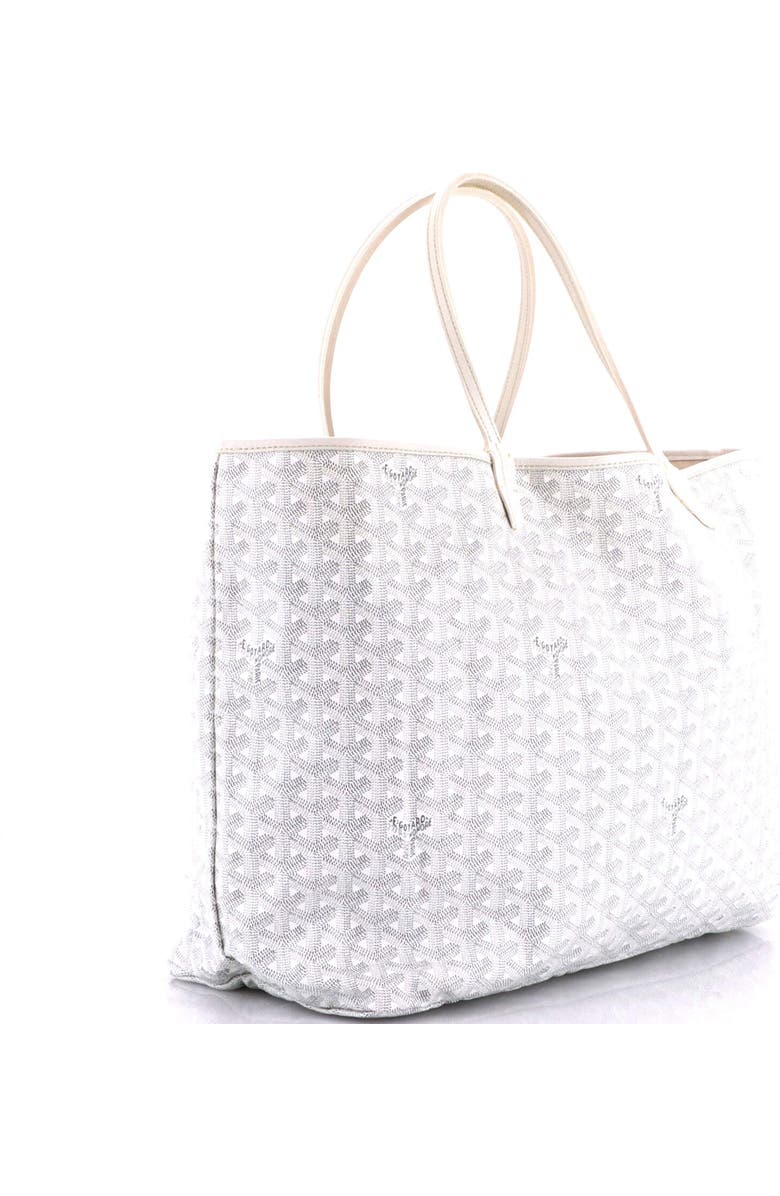 Pre-Owned Goyard Saint Louis Tote Coated Canvas GM, Alternate, color, White