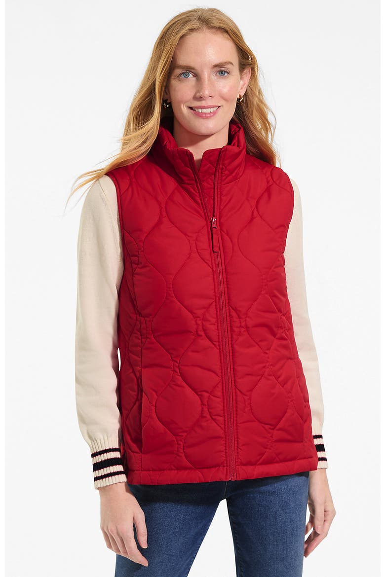 Featherfree Quilted Insulated Vest, Main, color, Compass Red