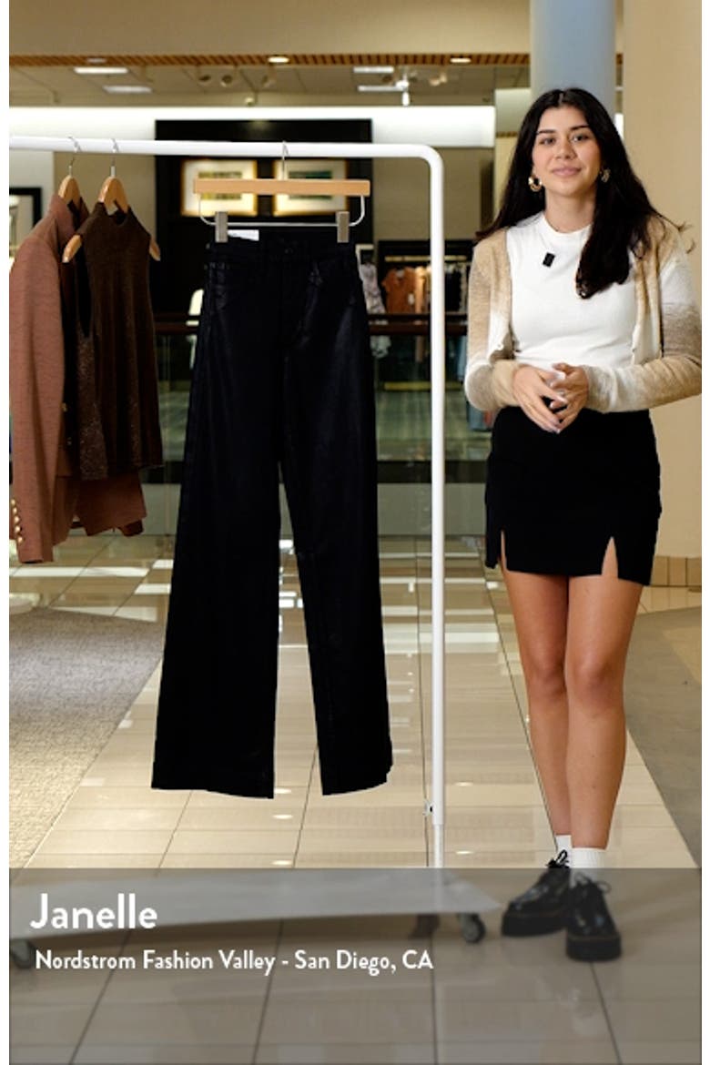 The Mia Coated High Waist Wide Leg Jeans video