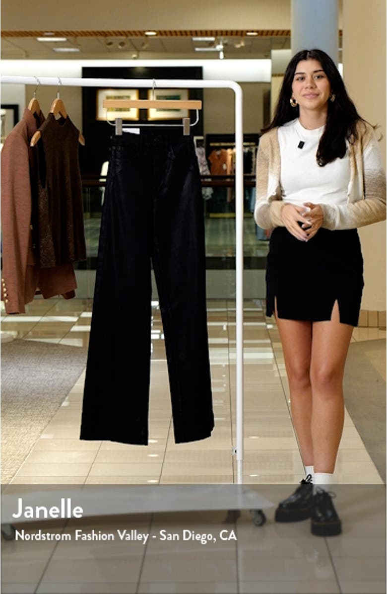 The Mia Coated High Waist Wide Leg Jeans, sales video thumbnail