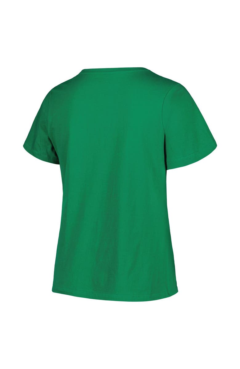 PROFILE Women's Profile Green Oregon Ducks Plus Size Arch Over Logo Scoop Neck T-Shirt, Alternate, color, 