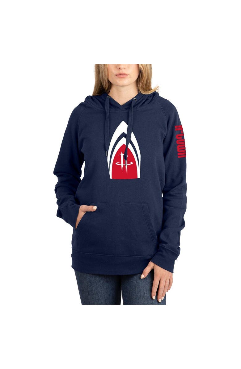 New Era Women's New Era Navy Houston Rockets 2021/22 City Edition Pullover Hoodie, Alternate, color,